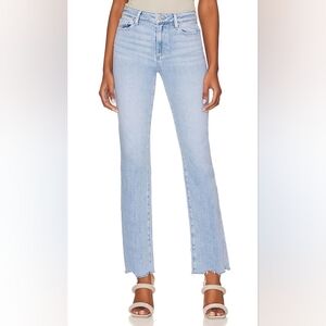 PAIGE high rise straight leg Cindy raw hem jeans - 30